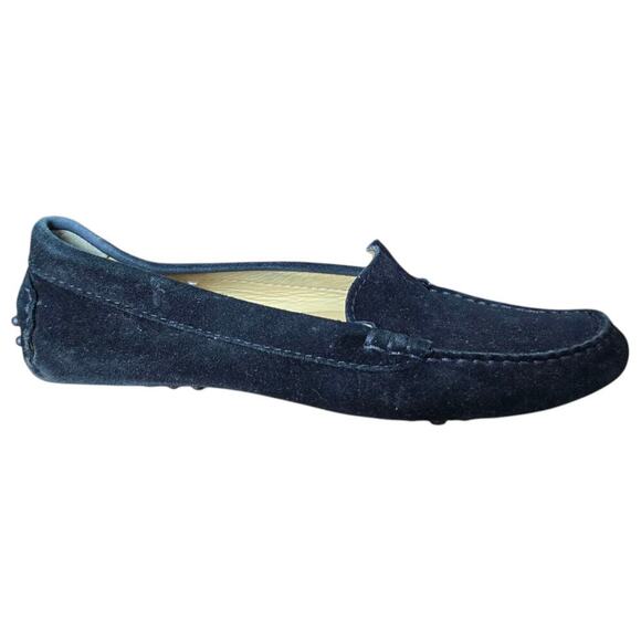 M. Gemi Felize Black Womens Size 6 6.5 36.5 Suede Made in Italy Driving Loafers - Picture 1 of 7